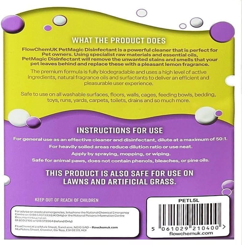 5L Pet Stain and Odour Remover Disinfectant Floor Cleaner
