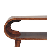 Artisan Furniture Solid Wood Amaya Nordic Style Honey Caramel Coffee Table, 1 Open Slot, Brown - InStock