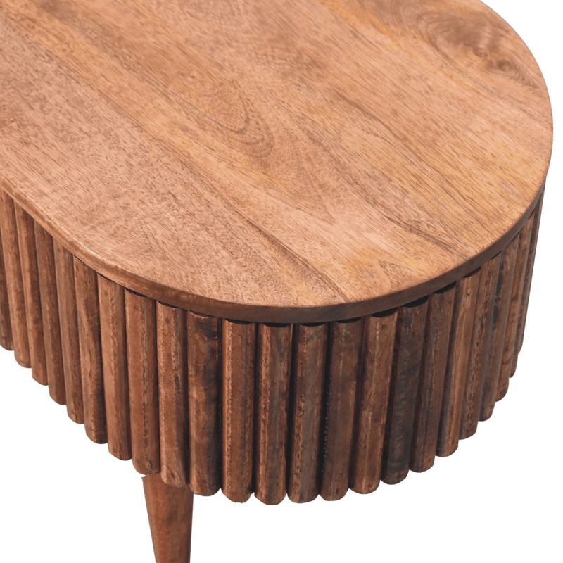 Artisan Furniture Solid Wood Honey Caramel Mokka Coffee Table, Storage Box, Brown - InStock