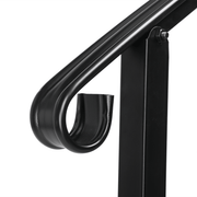 Artisasset Matte Black Outdoor 1st Tier Iron Handrail - InStock