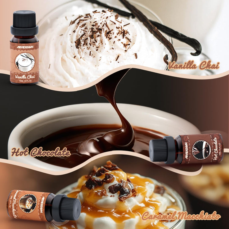 ARVIDSSON Coffee Fragrance Oils Set – Premium Diffuser Essential Oils