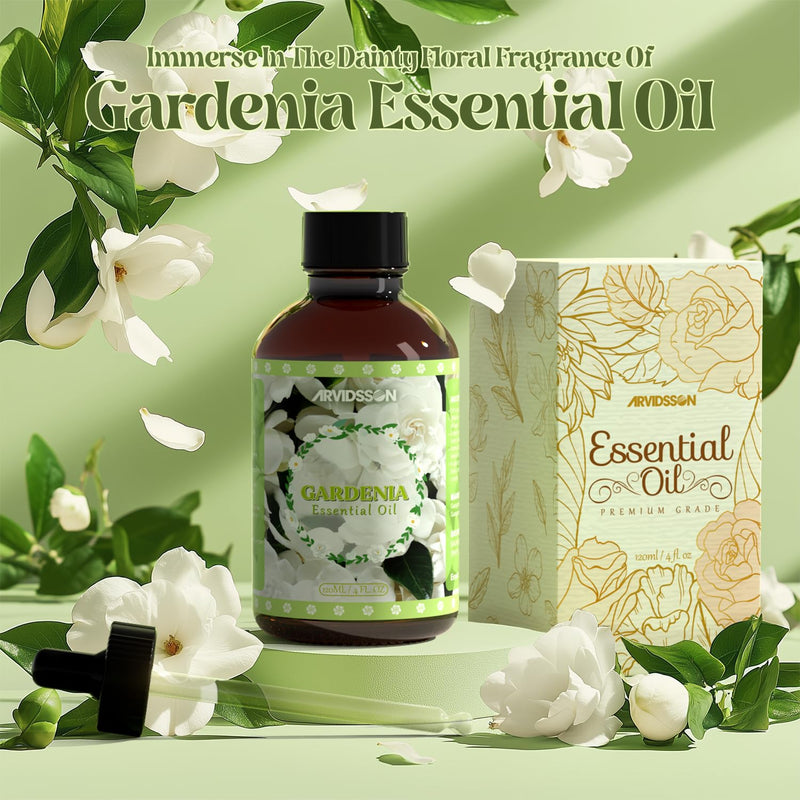 ARVIDSSON Gardenia Essential Oil 4 oz (120 ml) – Pure & Natural