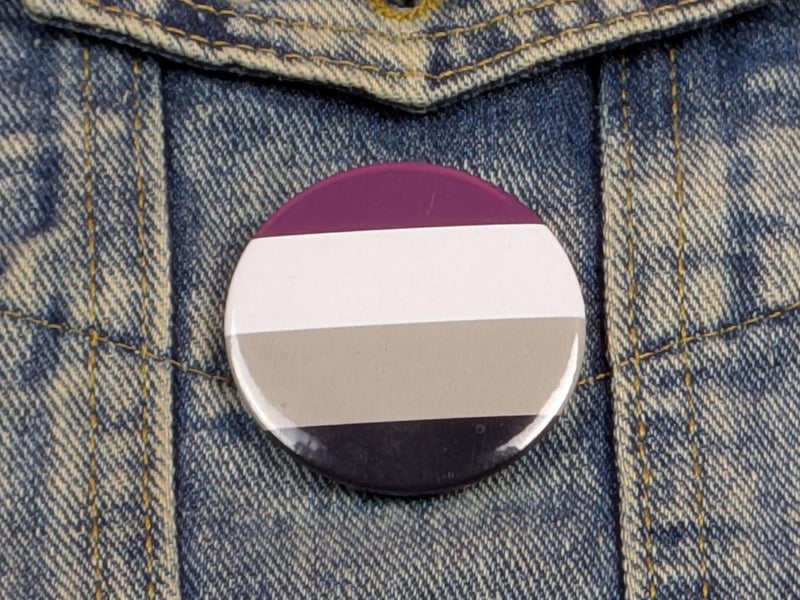 Asexual Flag Pin Badge