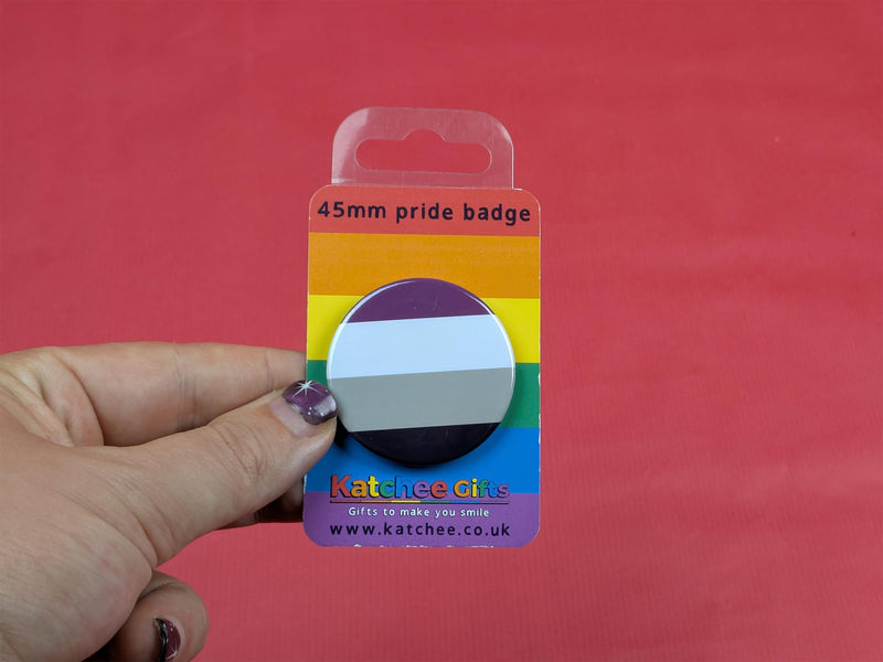 Asexual Flag Pin Badge