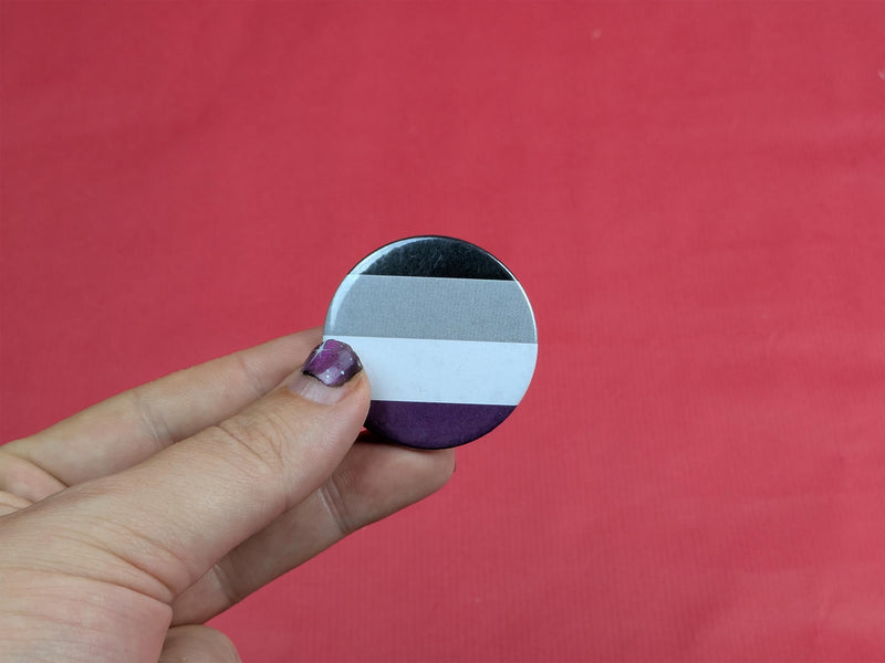 Asexual Flag Pin Badge