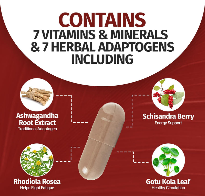 100% Natural Shoden Ashwagandha Complex Supplement - Ultra High Potency 35:1 Concentrated Root Extract for Sleep & Energy Support - Vegan, Non-GMO - 60 Ashwagandha Capsules