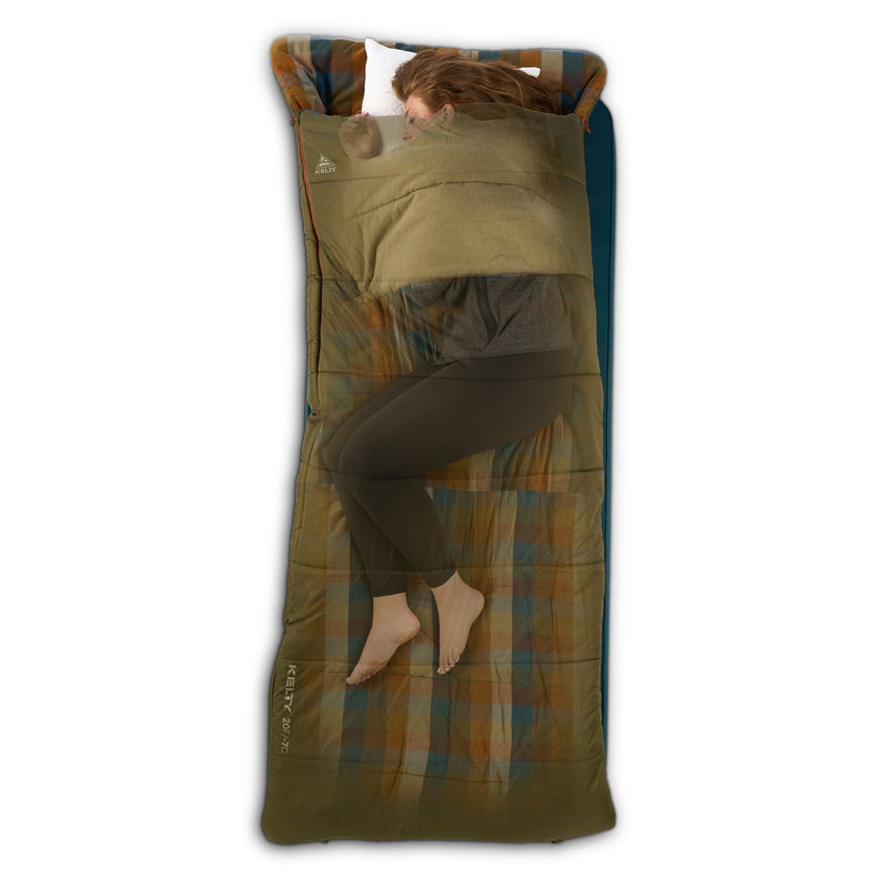 Kelty Wayback 20°F (-7°C) Synthetic Sleeping Bag - One Size - Burnt Olive