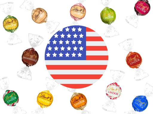 Assorted Lindt Lindor USA Selection Bag | 12 varieties - InStock