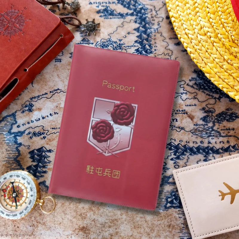 Attack on Titan Garrison Red Passport Cover