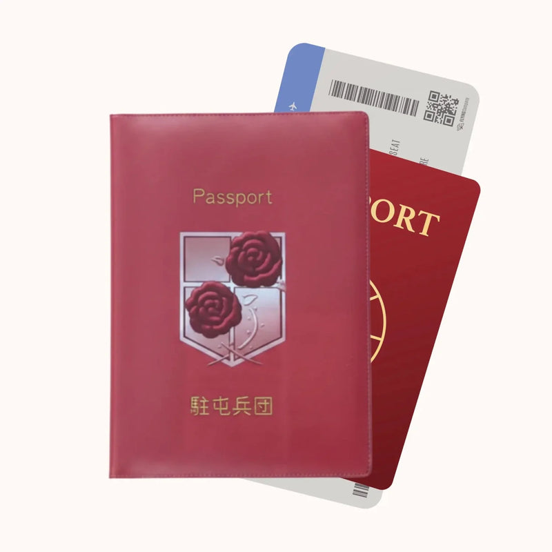 Attack on Titan Garrison Red Passport Cover