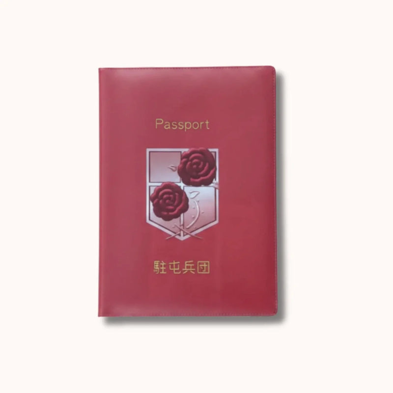 Attack on Titan Garrison Red Passport Cover