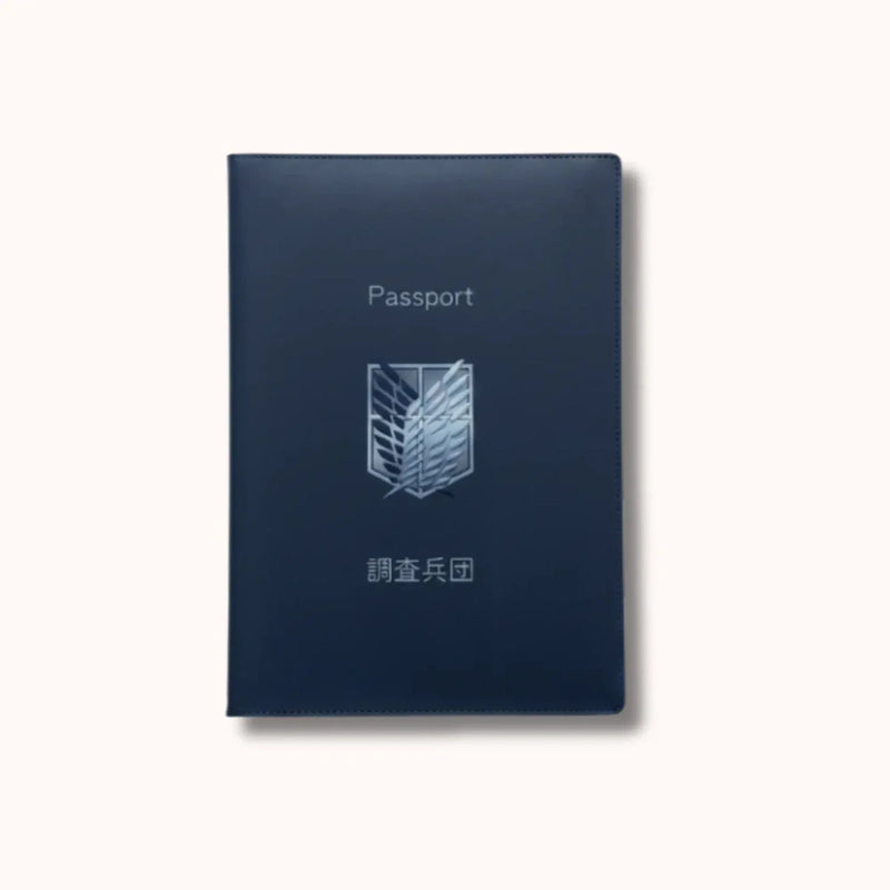 Attack on Titan Survey Corps Blue Passport Cover