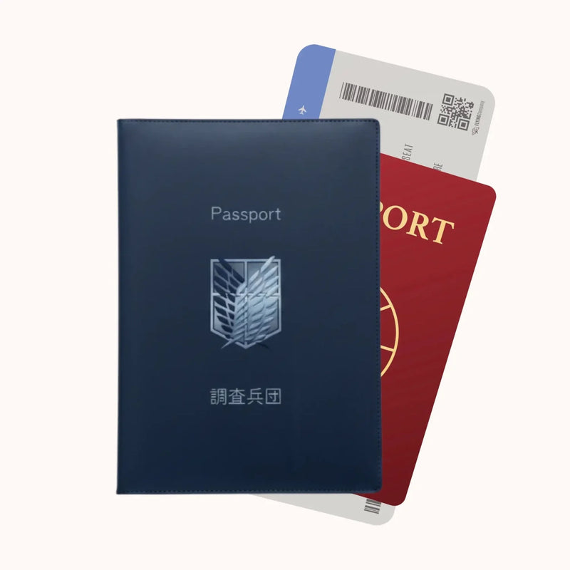 Attack on Titan Survey Corps Blue Passport Cover