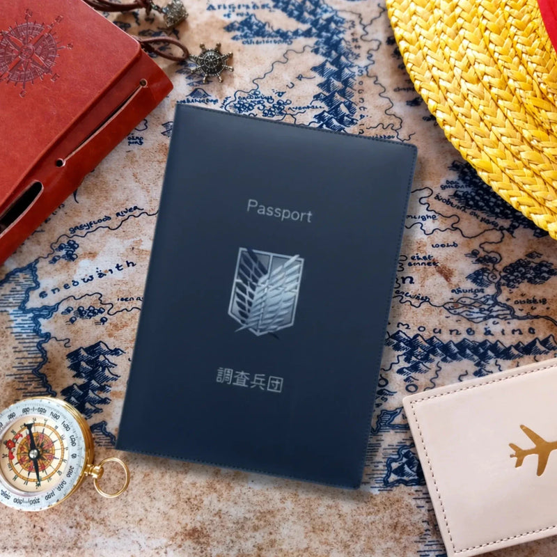 Attack on Titan Survey Corps Blue Passport Cover