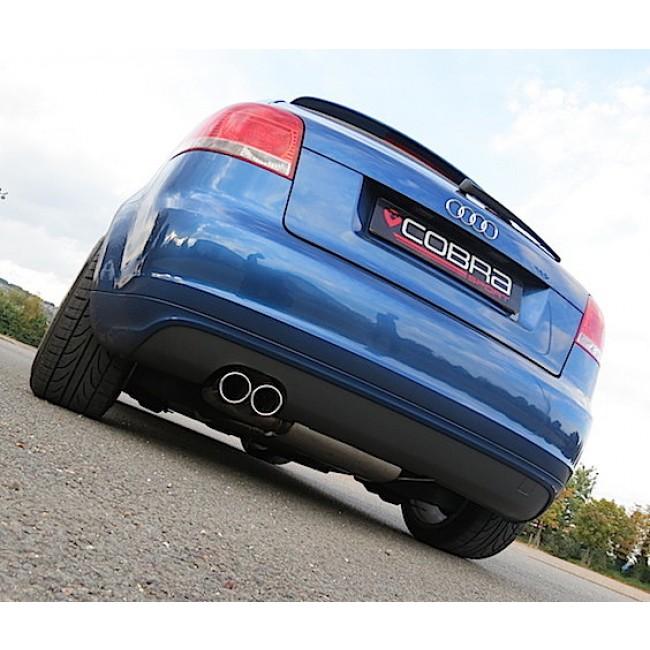 Cobra Exhausts - Audi A3 (8P) 2.0 TDI 170PS (2WD) (3 Door) Twin Tip Cat Back Performance Exhaust