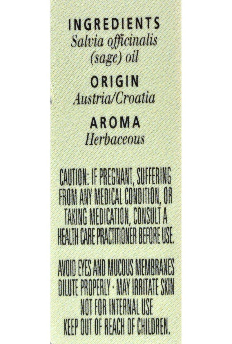 Aura Cacia Clary Sage Essential Oil 0.5 oz - Aromatherapy & Skincare