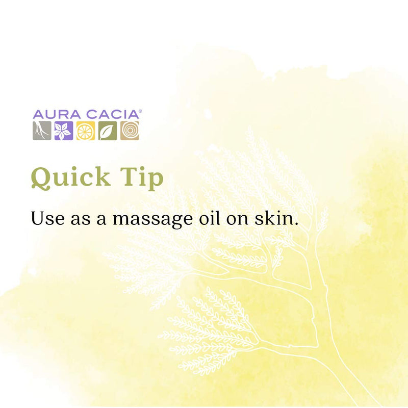 Aura Cacia Ready-to-Use Frankincense Essential Oil in Fractionated Coconut Oil – 4 fl oz | GC/MS Tested