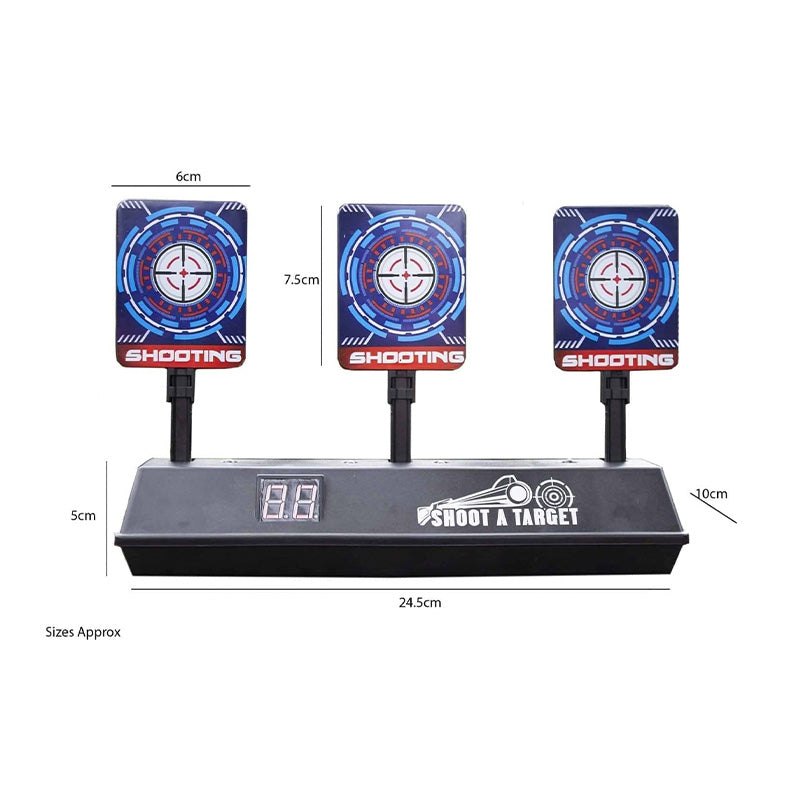 3 Target Electronic Shooting Game Auto Reset LCD Score Display