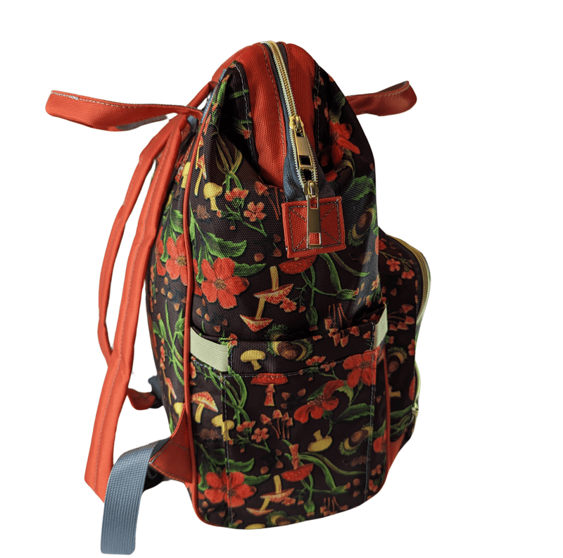Autumn Mushrooms Baby Changing Bag - Smushy
