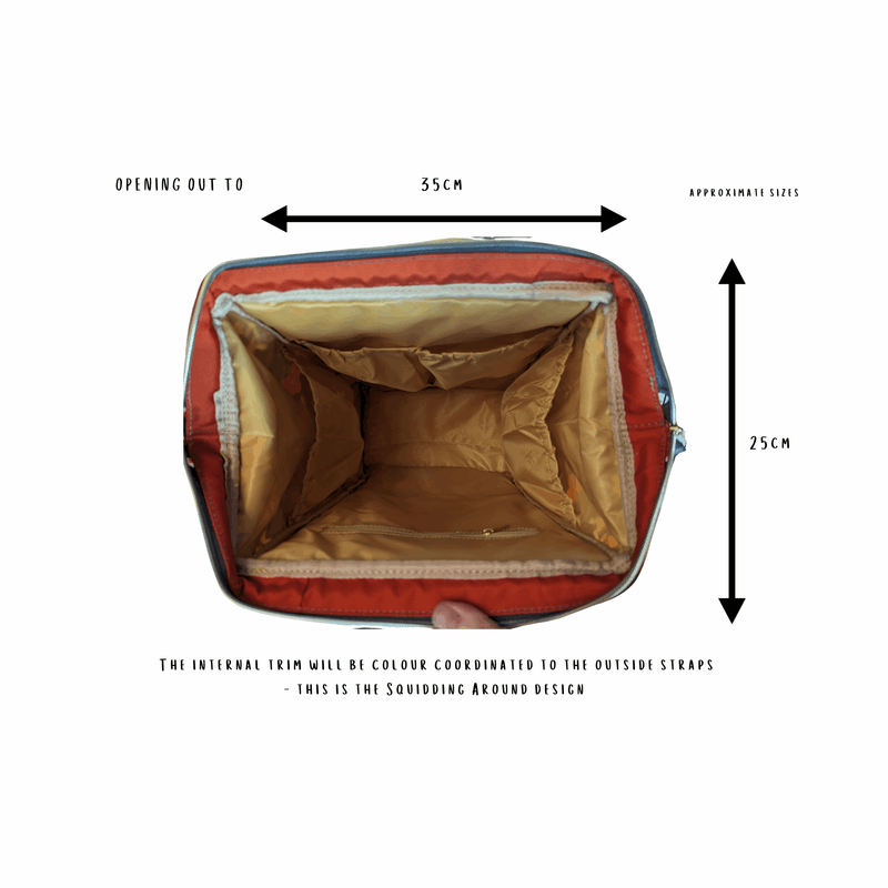 Autumn Mushrooms Baby Changing Bag - Smushy