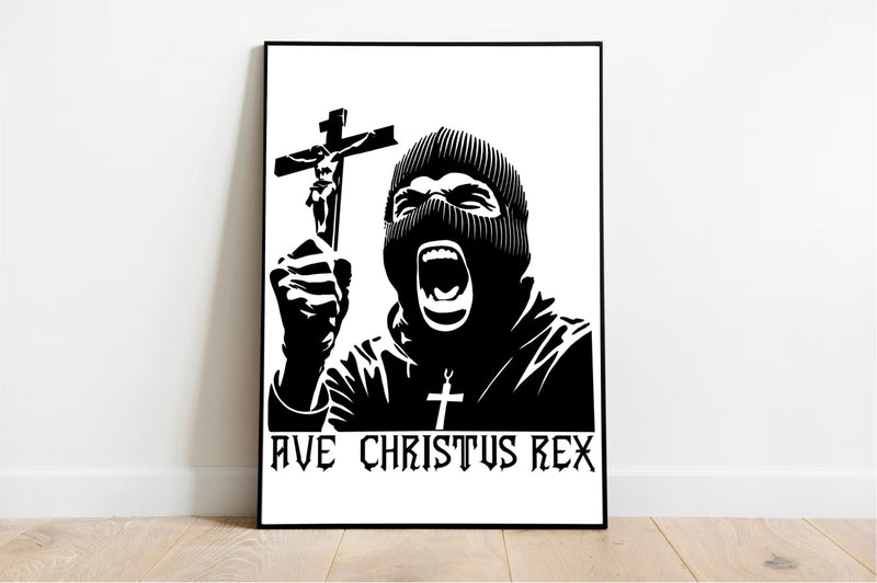 Ave Christus Rex – Bold Christian Wall Art Print