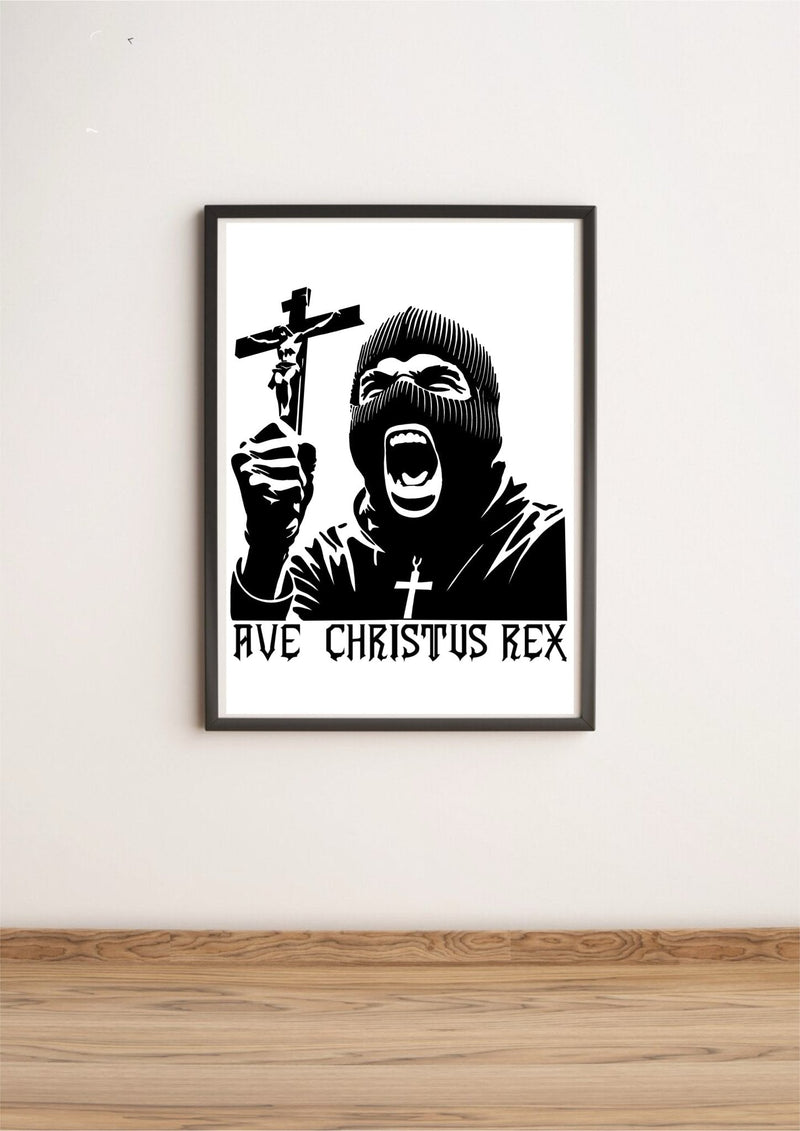 Ave Christus Rex – Bold Christian Wall Art Print