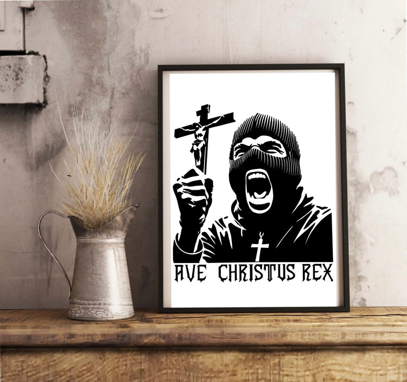 Ave Christus Rex – Bold Christian Wall Art Print
