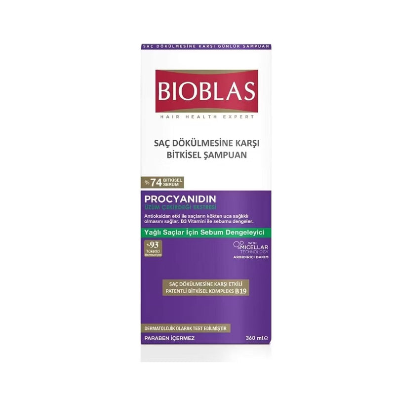 Bioblas Anti Hair Loss Oil Control Shampoo 360ml