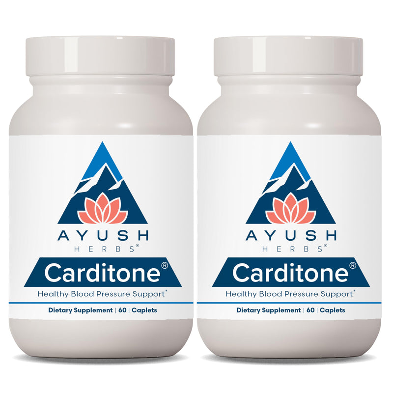 Ayush Herbs Carditone – Natural Heart Health Supplement with Rauwolfia, Arjuna, Calcium & Magnesium | 60 Vegetarian Caplets