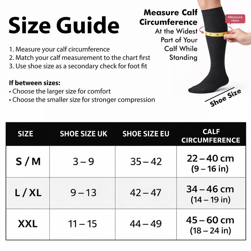 Compression Socks for Women and Men - Seamless Toe, Padded Heel and Sole