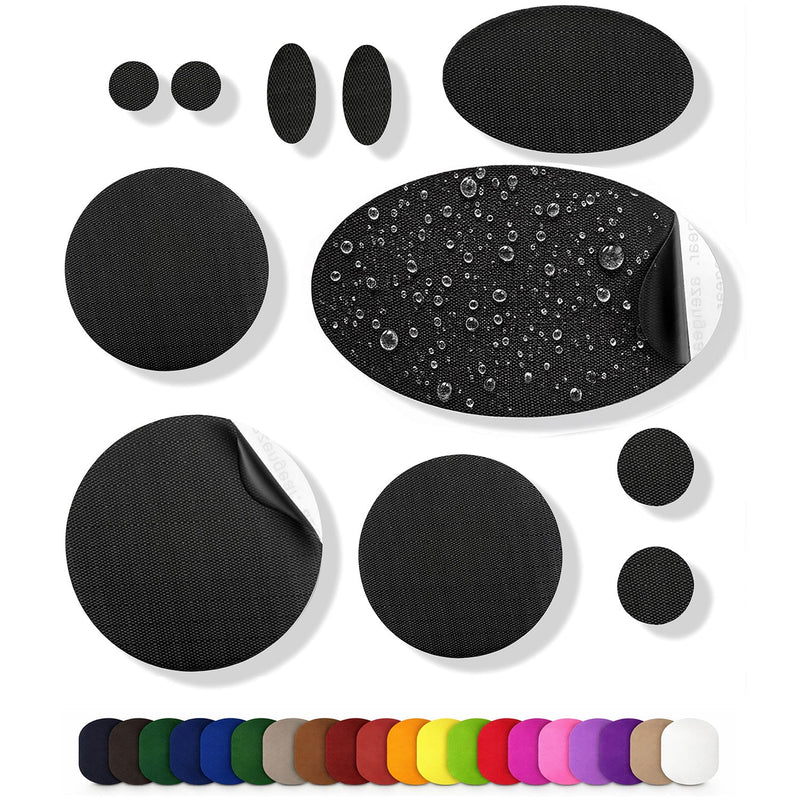 Repair Patches (30+ Colours) for Puffer Jackets, Tents, Upholstery - Stick On, Waterproof, Tear-Cold-Heat-Resistant