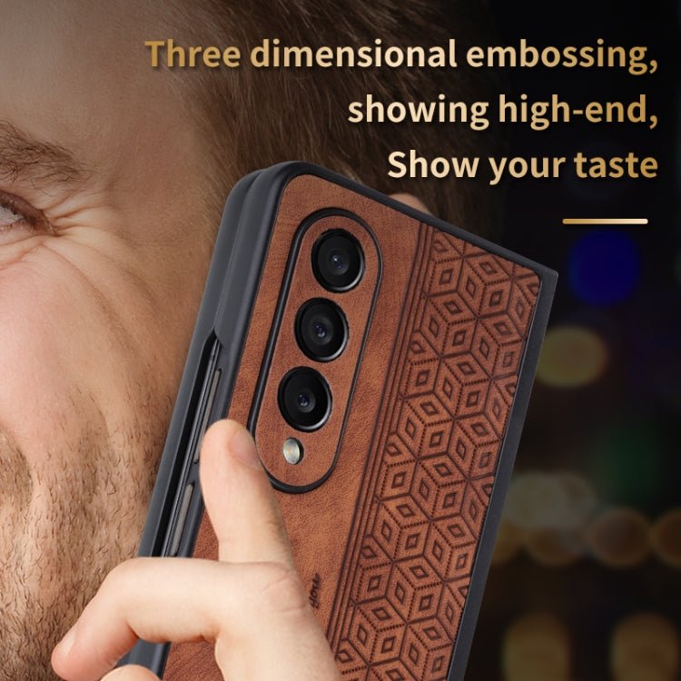 AZNS 3D Embossed Skin Feel Phone Case, For Samsung Galaxy Z Fold4 5G, For Samsung Galaxy Z Fold3 5G, For iPhone SE 2022 / SE 2020 / 8 / 7 - InStock