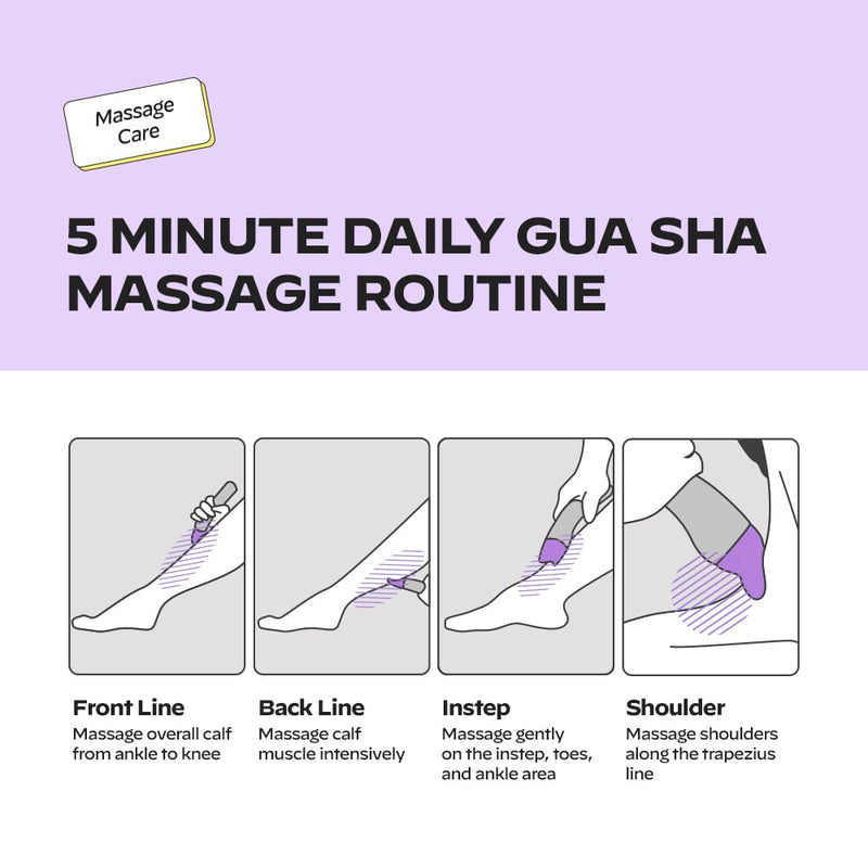 Magnesium+Escin Body Gua Sha Massage Cream for Leg Circulation - b.clinicx