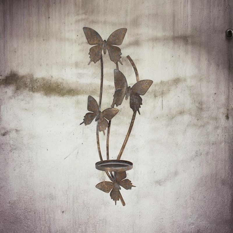 50CM METAL CANDLE HOLDER BUTTERFLY