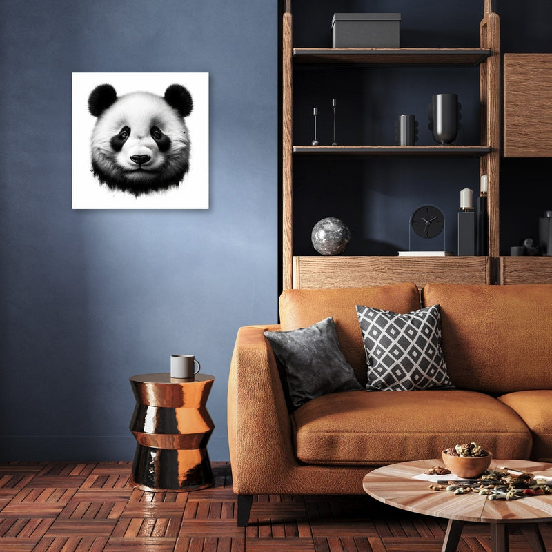 Emotive Panda: Captured Grace Canvas