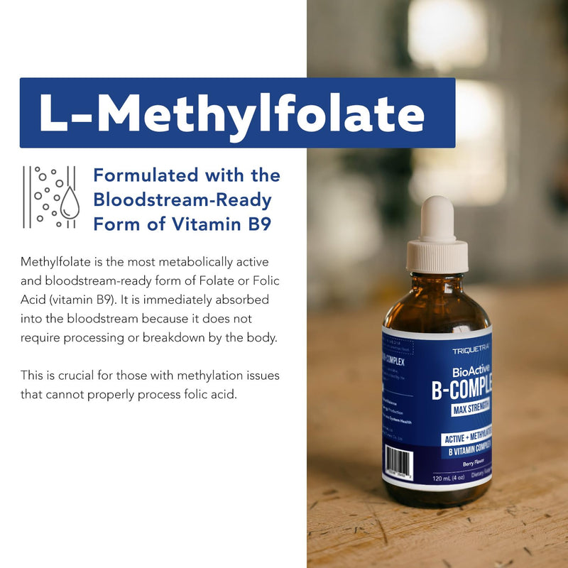 BioActive Vitamin B Complex - Liquid 4 oz | Methylated B Vitamins