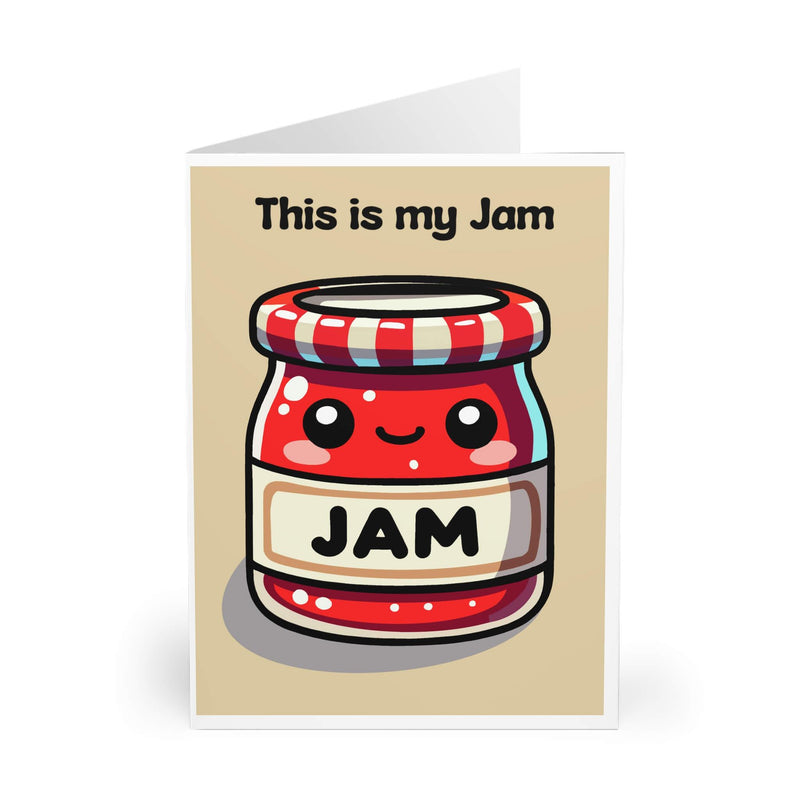 This Is My Jam – Cute Kawaii Jam Jar Greeting Card