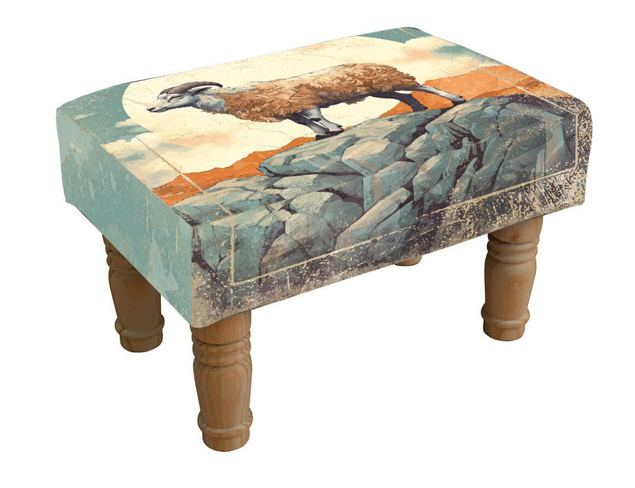 SHEEP FOOTSTOOL