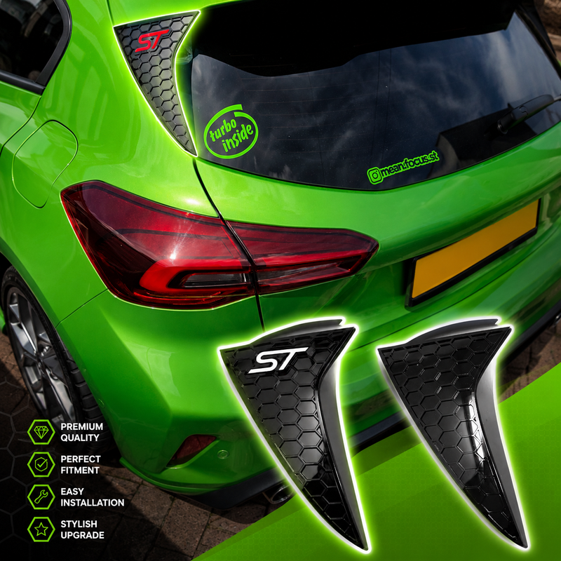 Ford Focus MK4 & MK4.5 (All Models) Rear Window Side Cover (Hex Design)