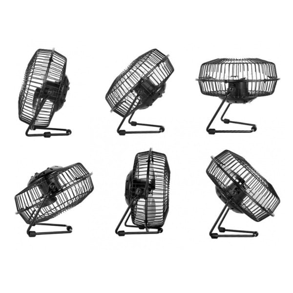 Single Speed Black Portable USB Desk Fans 4inch and 6 inch