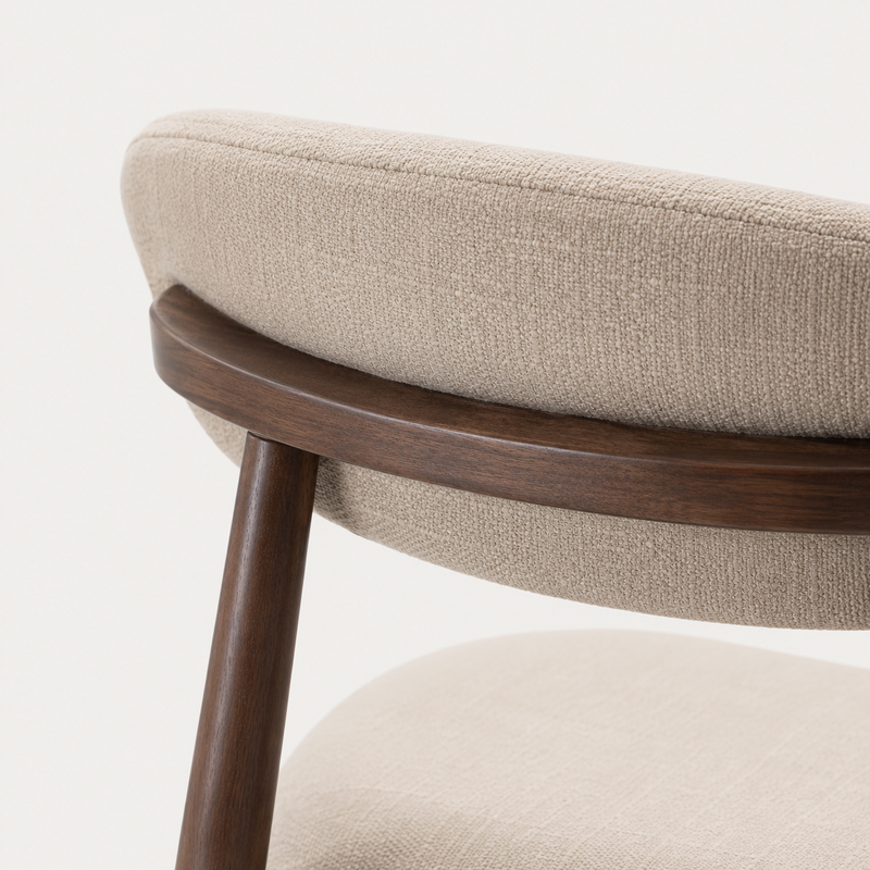 Henley Set of 2 Scandi Beige Bar Stool