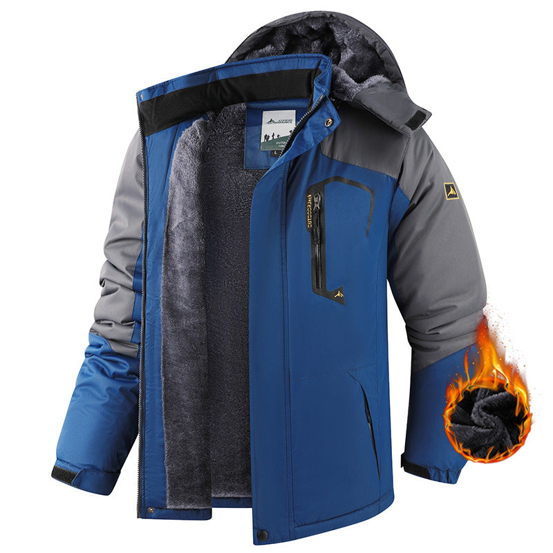 Warm Fleece Outdoor Windproof Mountaineering Cotton Jacket