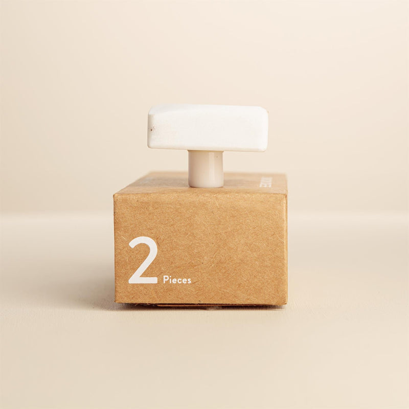 Xaria White Stone Drawer Knobs