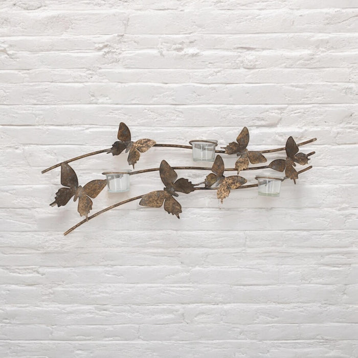 67CM METAL CANDLE HOLDER BUTTERFLY