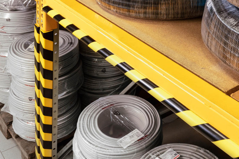 Durable Adhesive Warning Corner Impact Protection Profiles C25R | 1 Metre