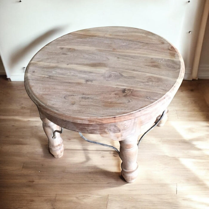 60CM WOODEN ROUND TABLE