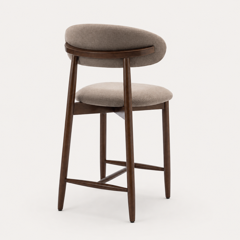 Henley Set of 2 Scandi Camel Bar Stool