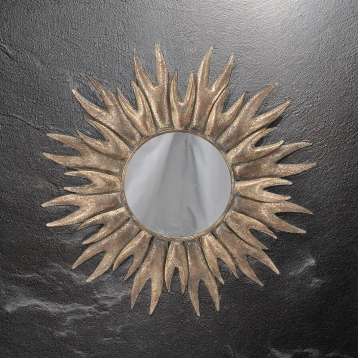 86CM ROUND METAL MIRROR