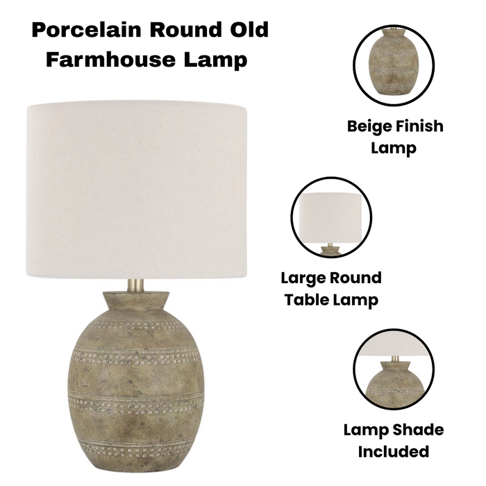 55CM CERAMIC TABLE LAMP