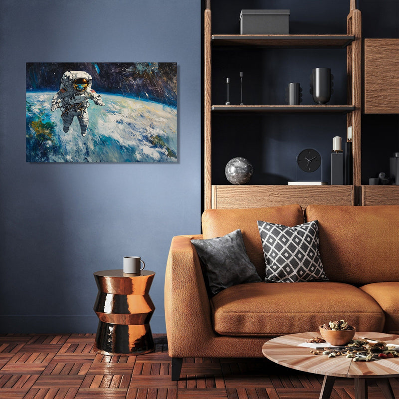 Astronaut's Earthly Reverie Canvas